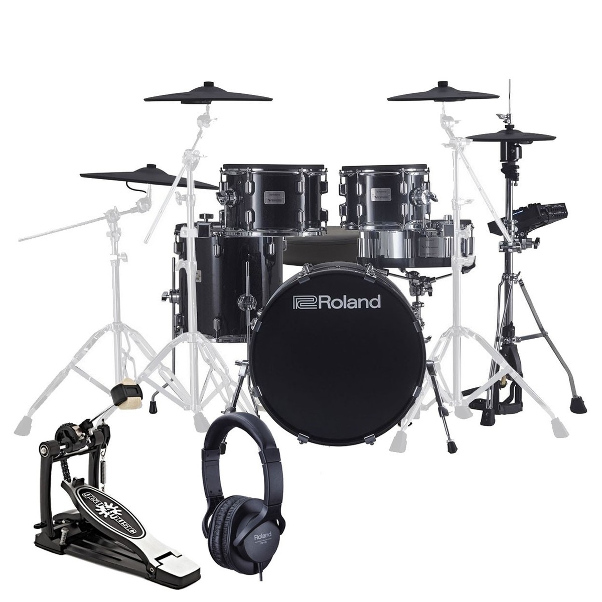 Roland Vad 506 V Drums Acoustic Design Drum Kit With Accessory Pack Empeda Music