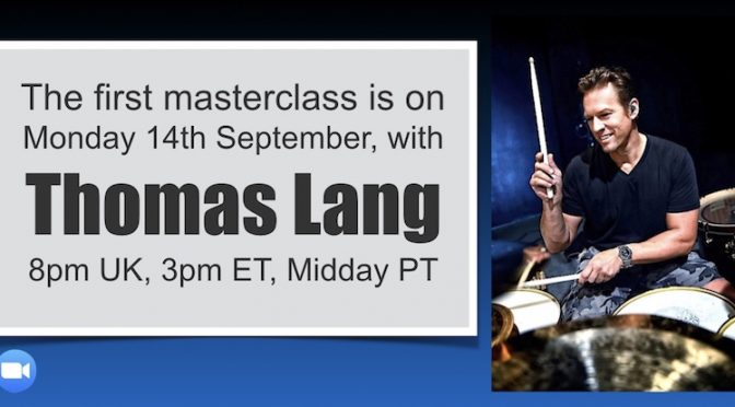Mike Dolbear To Present Zoom Masterclasses  With Thomas Lang – Monday 14th Sept