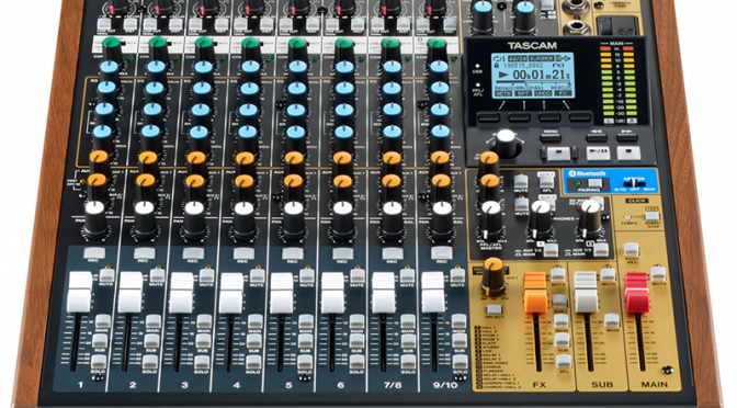 Tascam Announces Addition Of Adjustable Output Delay To Model 12 Live Recording Mixer