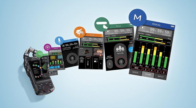 Tascam Announce New-Generation High-Resolution Multitrack Handheld Recorder