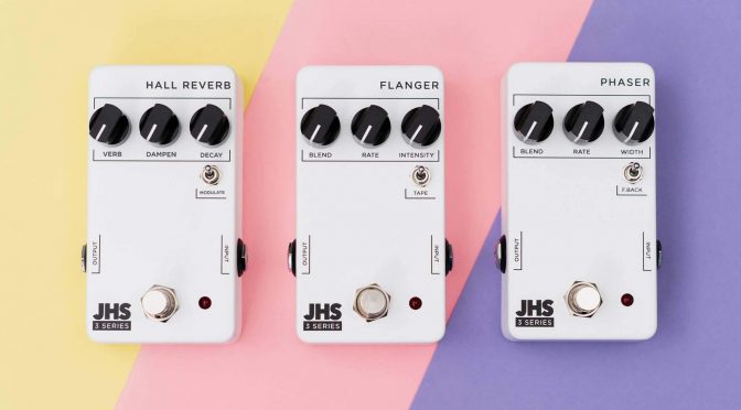 JHS Pedals adds the Hall Reverb, Flanger and Phaser to its affordable 3 Series stompboxes