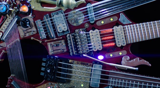 Is this the most excessive guitar ever made? Ibanez and Steve Vai unveil the triple-necked, vacuum-tube-equipped Hydra