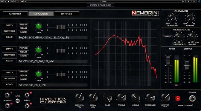 Nembrini Audio Introduces Hivolt 103 Custom Guitar Amplifier Plugin