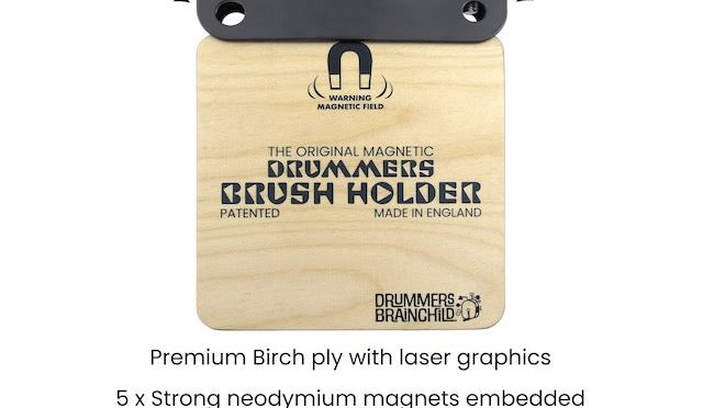 Introducing: The Original Magnetic Drummers Brush Holder from Drummers Brainchild Ltd.