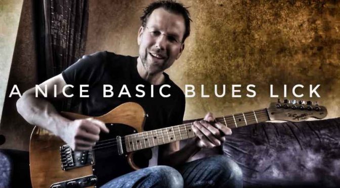 A Nice Basic Blues Guitar Lick – Key of A