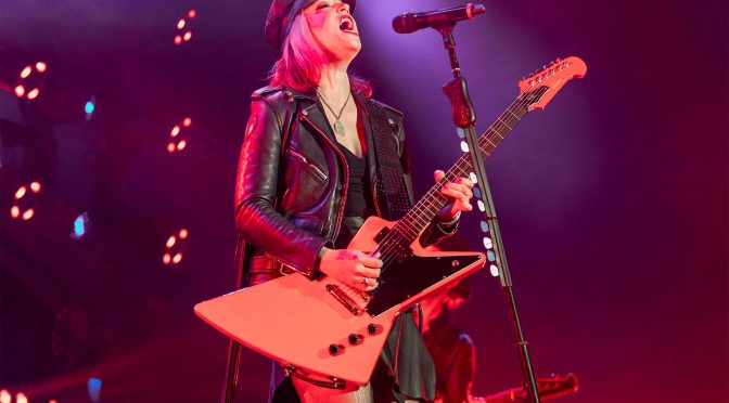 Lzzy Hale finally unveils what she’s been cooking up with Gibson – a hybrid Explorerbird Signature guitar
