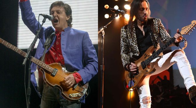 Nuno Bettencourt once had a brief songwriting session with Paul McCartney – which was cut short by Kanye West